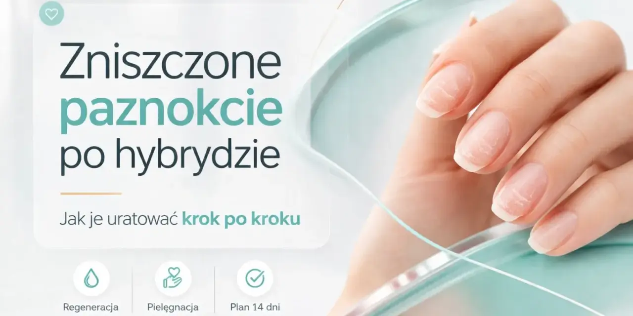 Zniszczone paznokcie po hybrydzie wymagają regeneracji i pielęgnacji. Zobacz, jak je uratować krok po kroku.