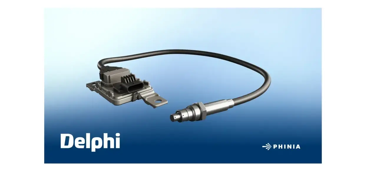 Nowoczesny czujnik NOx Delphi, kluczowy element systemu kontroli emisji spalin, zapewnia czystość powietrza.