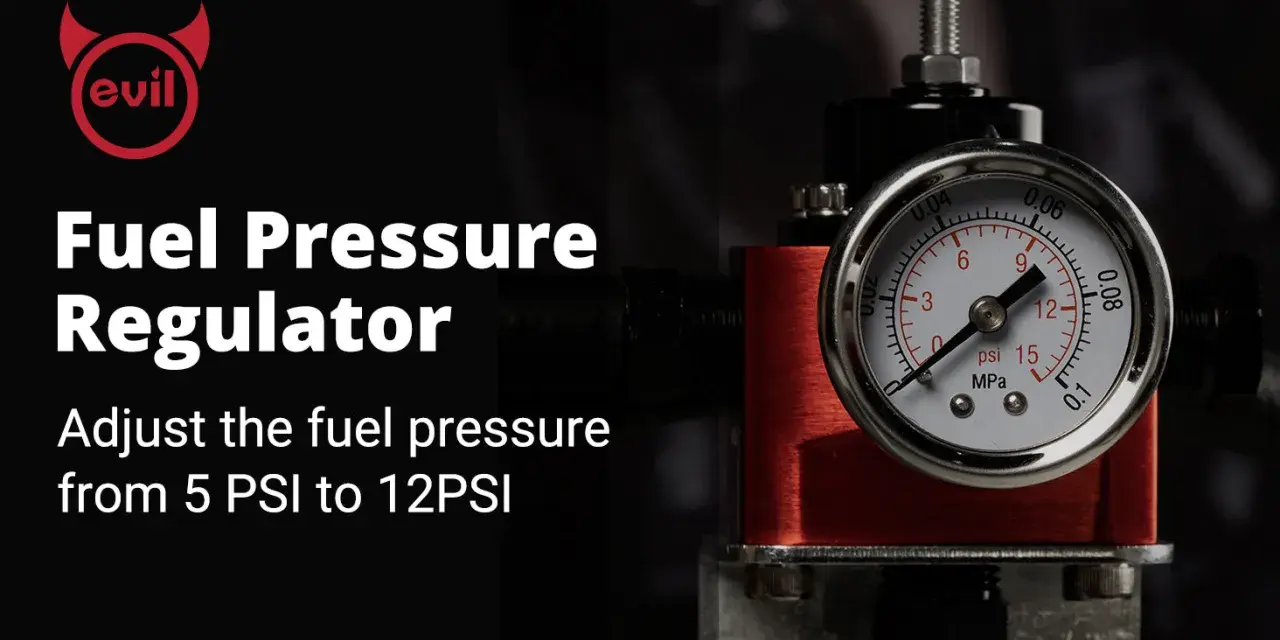 A fuel pressure regulator with a gauge showing 9 PSI. Learn how to check fuel pressure for optimal engine performance.