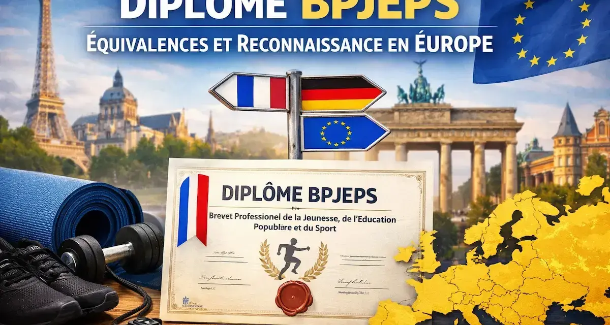 Diplôme BPJEPS : équivalences et reconnaissance en Europe. Le sport et la jeunesse s'ouvrent à l'international.