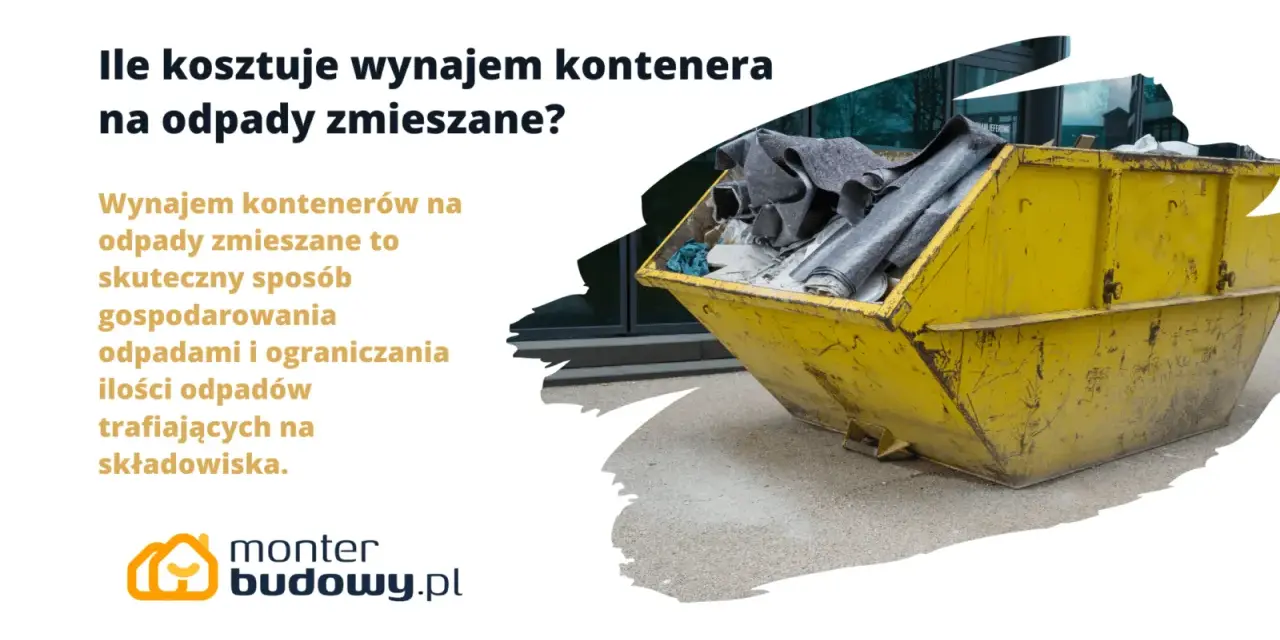 Żółty kontener na odpady zmieszane. Sprawdź, jaka jest wynajem kontenera na odpady zmieszane cena i jak skutecznie gospodarować odpadami.