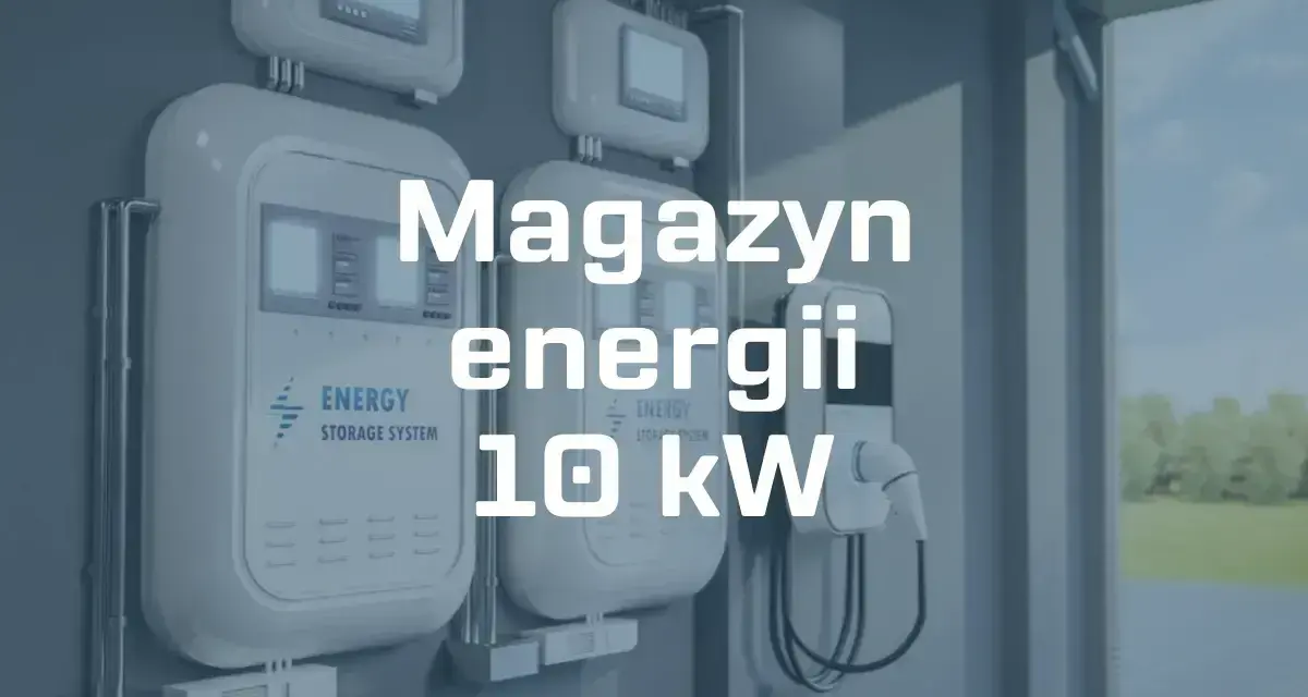 Magazyn energii 10 kW z ładowarką do pojazdów elektrycznych.