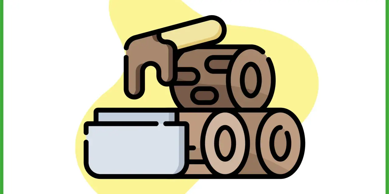 Un rotolo di cera viene applicato su un pezzo di legno. Illustrazione che mostra come si fa la cera.