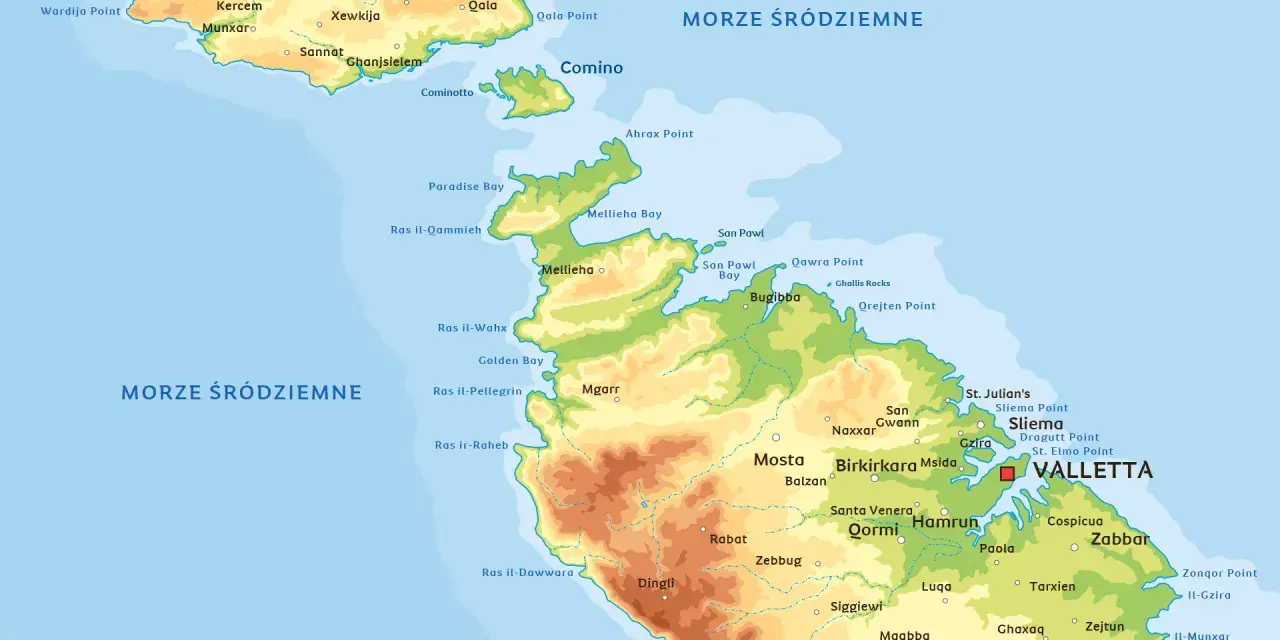 Mapa Malty, Gozo i Komina. Zastanawiasz się, czy potrzebujesz malta dowod czy paszport, by tu przyjechać?