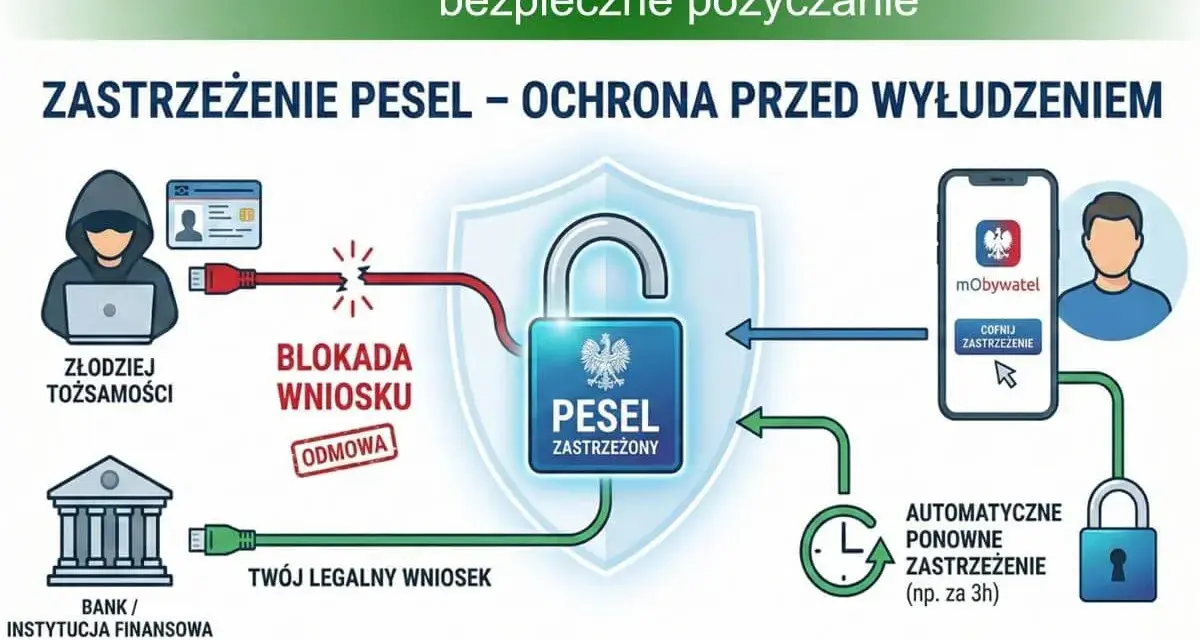 Zastrzeżenie nr PESEL chroni przed wyłudzeniem. Złodziej tożsamości nie złoży wniosku, a Ty masz spokój i bezpieczeństwo.