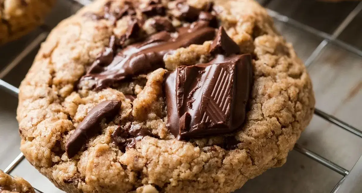 Un cookie aux pépites de chocolat, fondant et gourmand, digne d'une recette de Cyril Lignac.