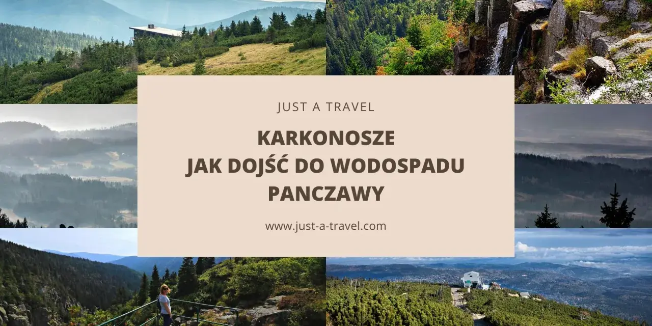 Karkonosze: malownicze krajobrazy i ścieżka do wodospadu Panczawy. Widok na góry, lasy i wodę.