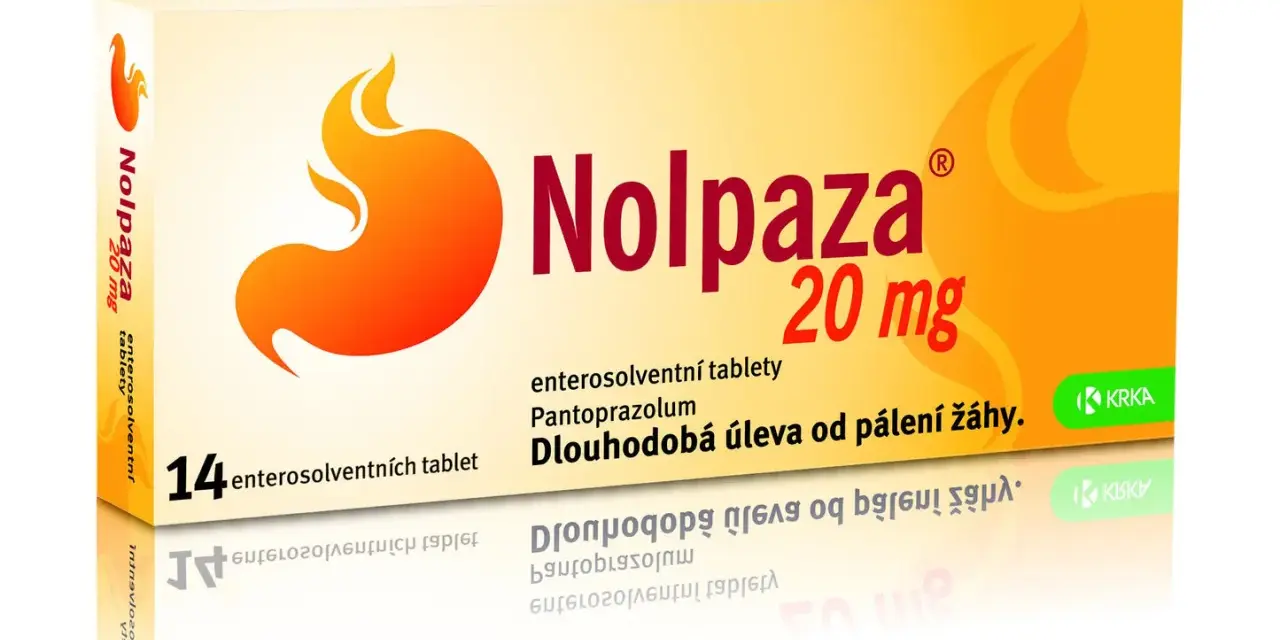 Opakowanie leku Nolpaza 20 mg, zawierające 14 tabletek. Pomaga na zgagę.