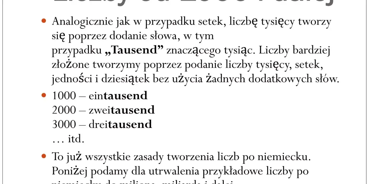 Liczby po niemiecku: Opanuj zasady i uniknij błędów!