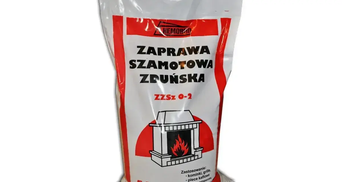 Worek zaprawy szamotowej zduńskiej. Dowiedz się, ile schnie zaprawa szamotowa, by prawidłowo wykonać prace.