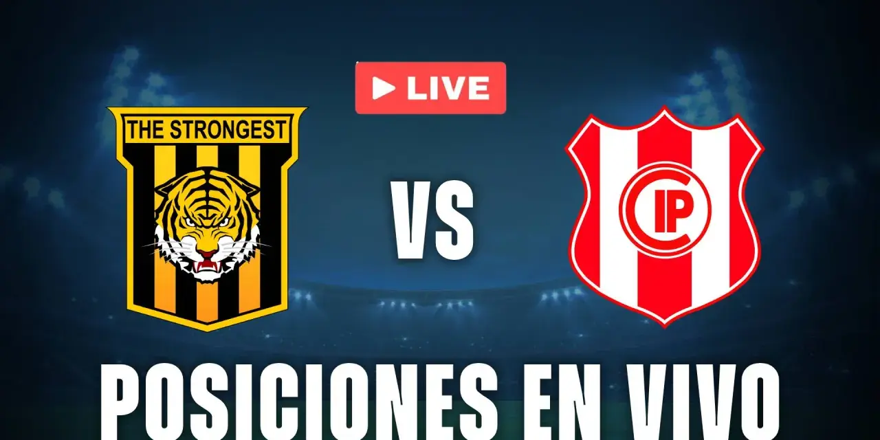 Posiciones en vivo: The Strongest vs. otro equipo.