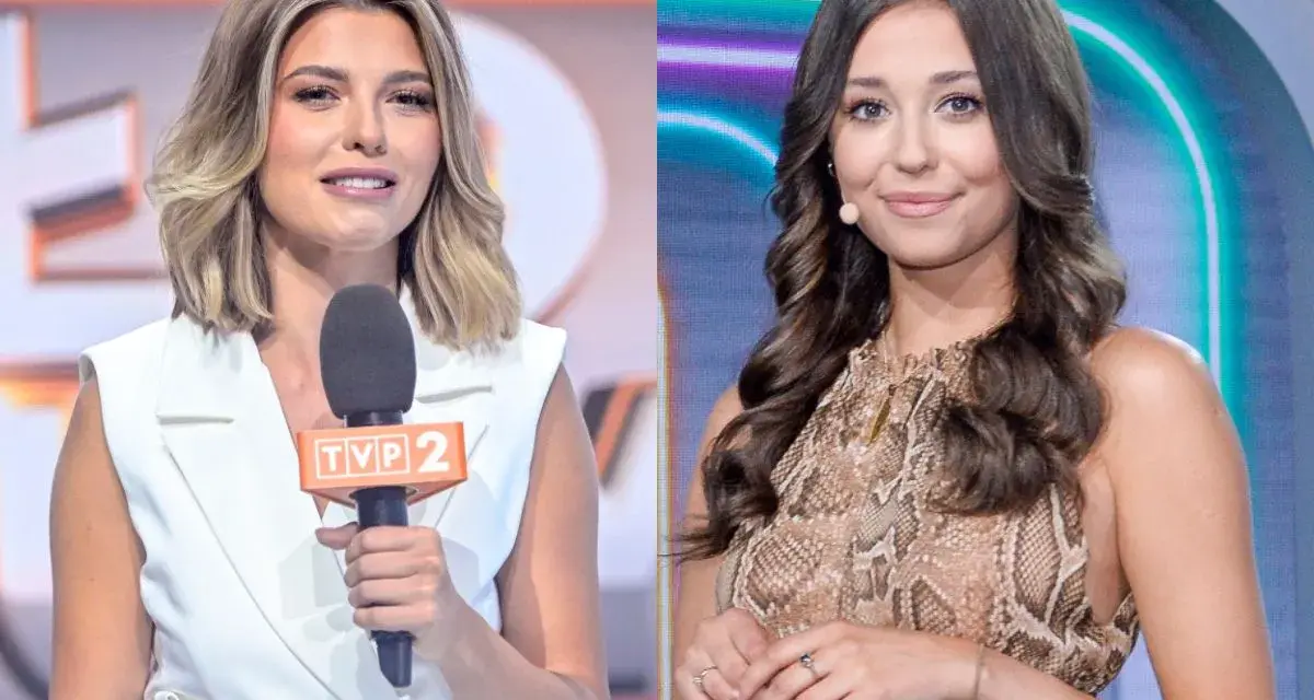 Dwie prezenterki TVP 2. Jedna z mikrofonem, druga w sukience wężowej. Jak wysłać zgłoszenie do programu?