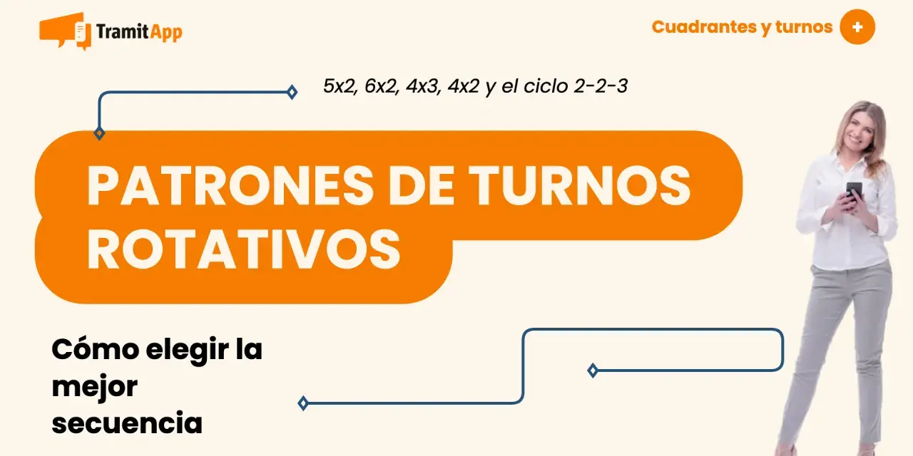 Patrones de turnos rotativos y cómo elegir la mejor secuencia para tus días libres en hostelería.