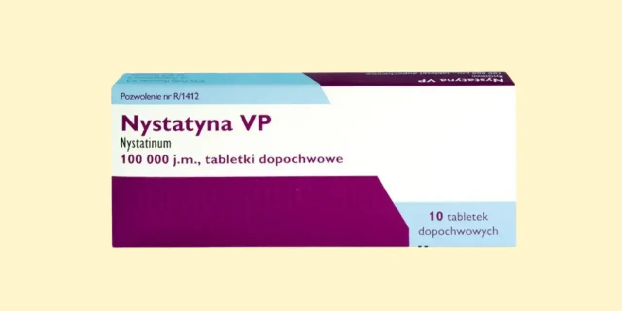 Opakowanie Nystatyny VP, 100 000 j.m., tabletek dopochwowych. Szukasz nystatyna zamiennik bez recepty?
