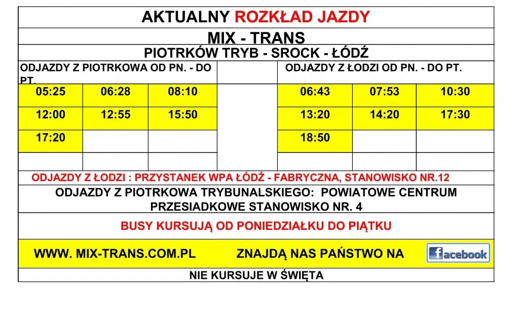 MZK Piotrków Trybunalski: Rozkład jazdy i bilety jak jeździć sprawnie?