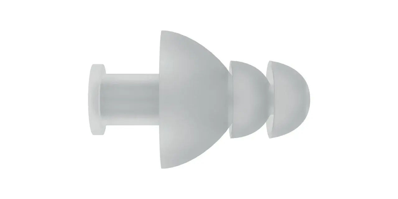Bouchon d'oreille en silicone, conçu pour une sensation de confort et une protection auditive optimale.