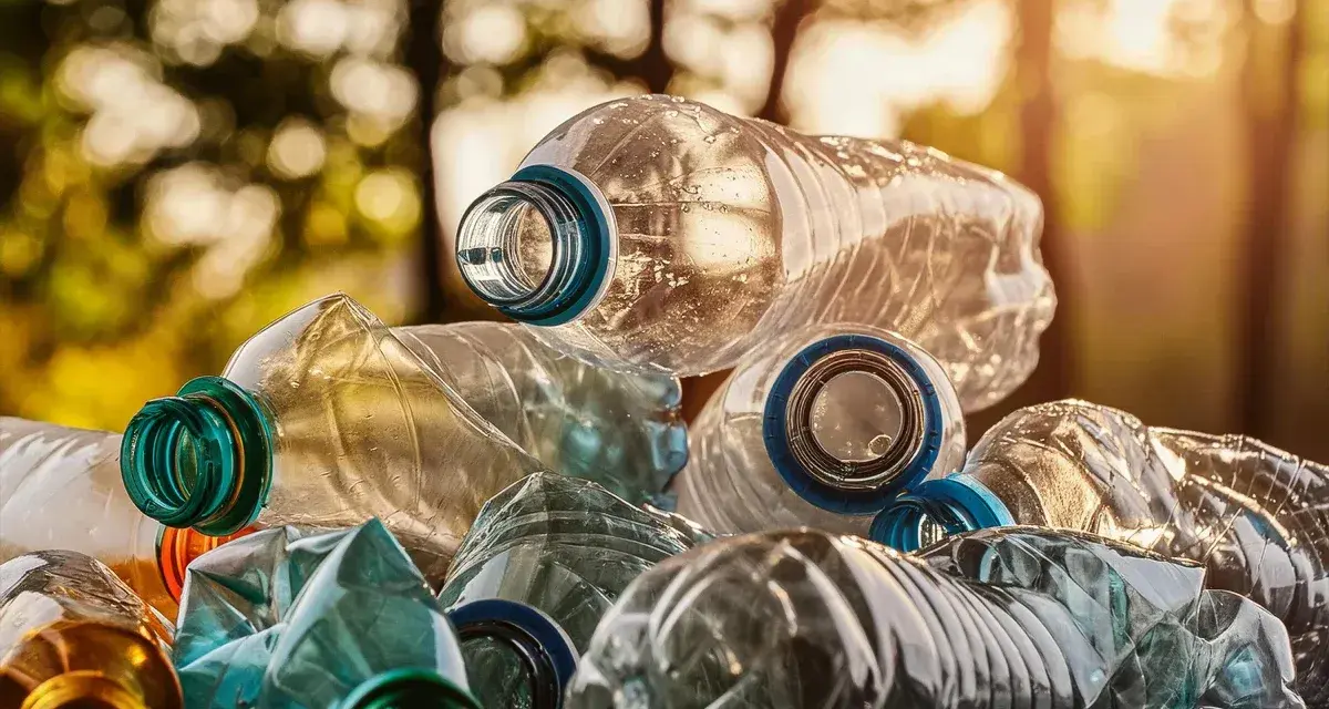 Stos plastikowych butelek czeka na recykling. Czy system kaucyjny za odpady budowlane na działce zostanie wprowadzony w 2026?