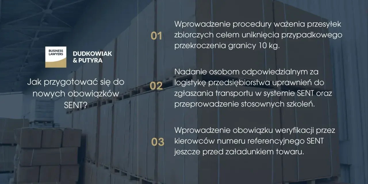 Jak przygotować się do nowych obowiązków SENT? Wprowadzenie procedur ważenia, nadanie uprawnień do zgłaszania transportu w systemie SENT i weryfikacja numeru referencyjnego.