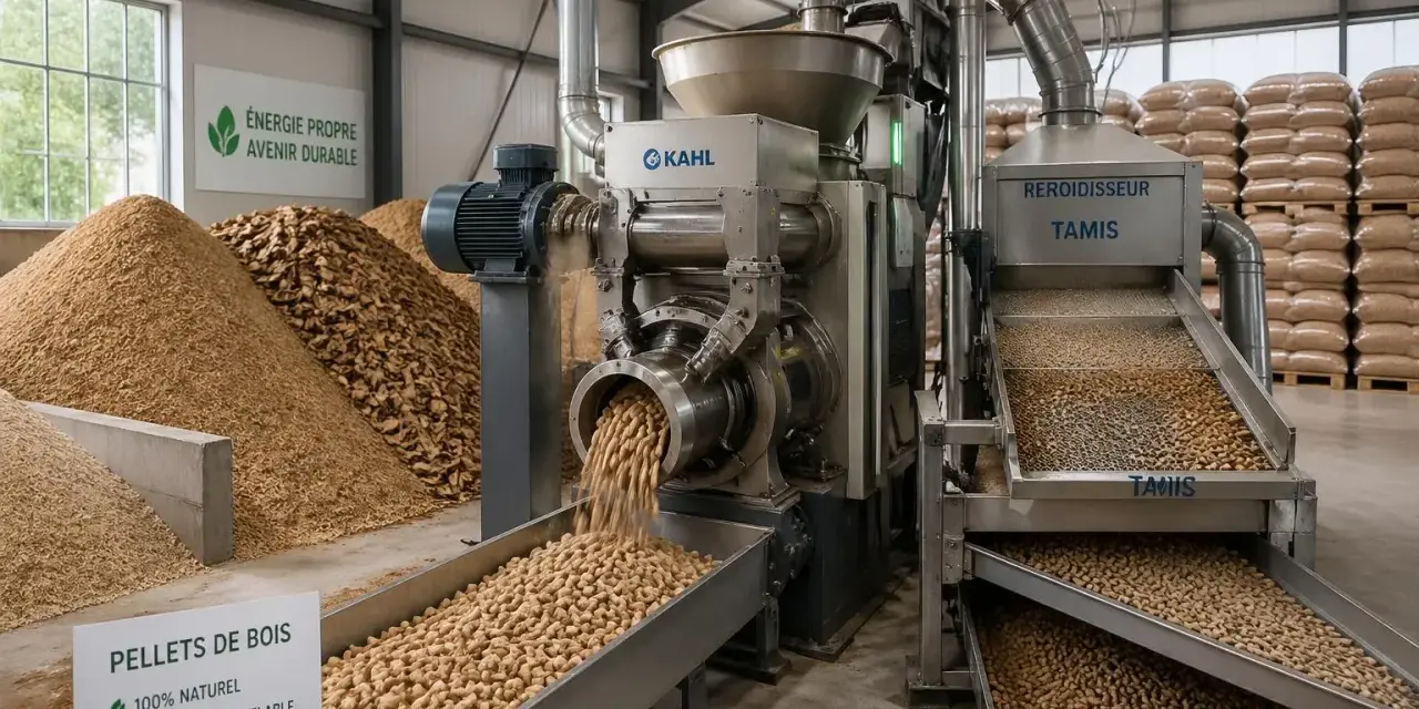 Dans cette usine, découvrez comment sont fabriqués les pellets de bois, une énergie propre et renouvelable, à partir de sciure et de copeaux.