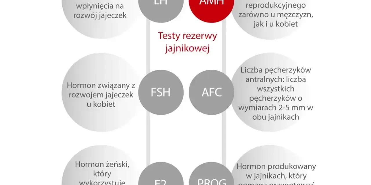 AMH badanie: hormon kluczowy dla oceny rezerwy jajnikowej, marker płodności u obu płci.