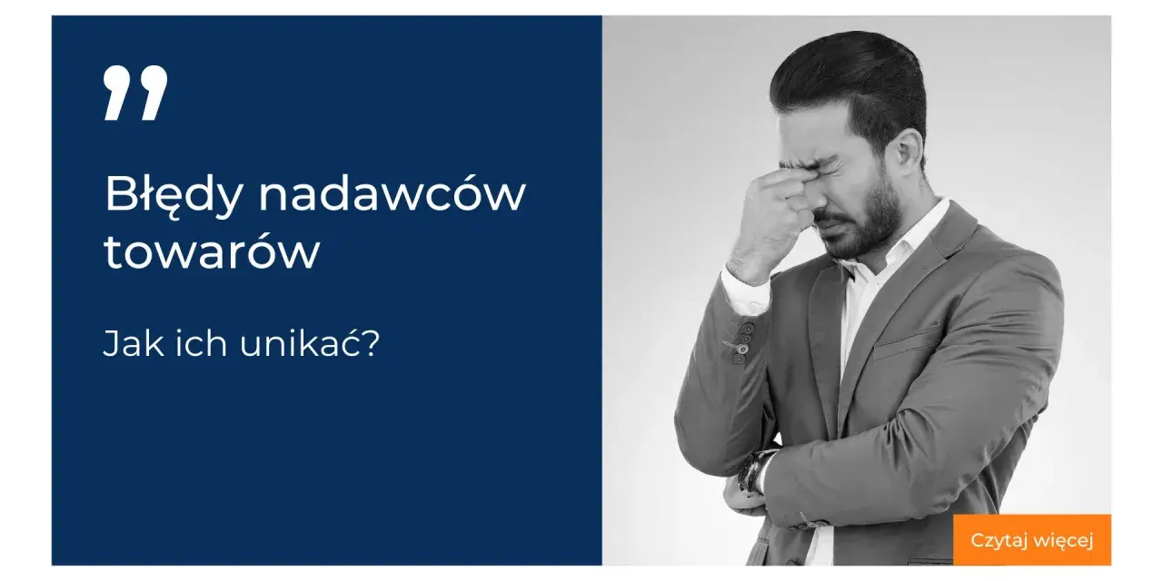 Błędy nadawców towarów w logistyce. Mężczyzna z bólem głowy.