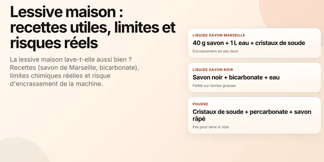 Moins de risques d'encrassement de la machine avec ces recettes de lessive maison, mais attention aux inconvénients !