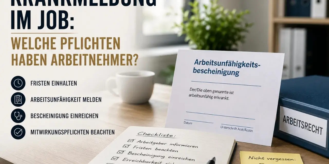Krankmeldung im Job: Was Arbeitnehmer wissen müssen. Ab wann brauche ich eine Krankmeldung? Wichtige Fristen und Pflichten.