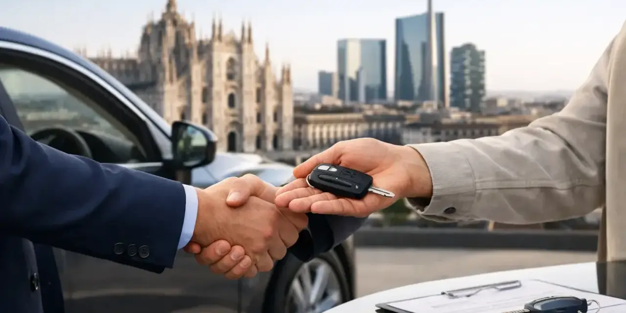 Scambio di chiavi auto, un accordo di permuta auto significato.