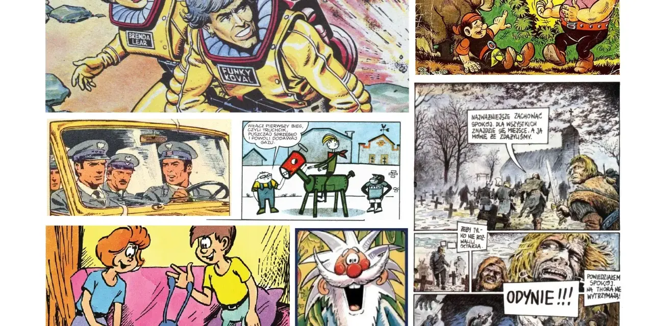 Kiedy powstał pierwszy komiks? Zobacz sceny z różnych komiksów: akcja, humor, fantasy i dramatyczne historie.