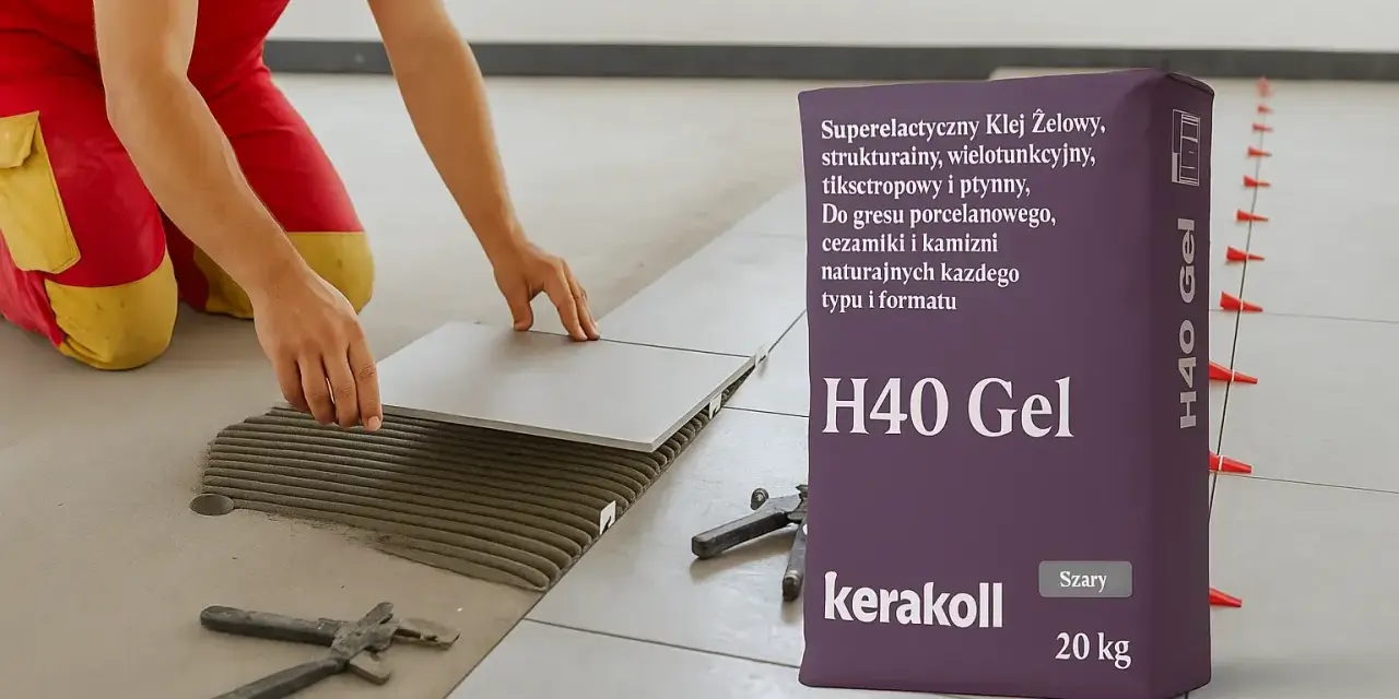 Układanie płytek na zewnątrz? Wybierz H40 Gel, superelastyczny klej do gresu, ceramiki i kamienia.
