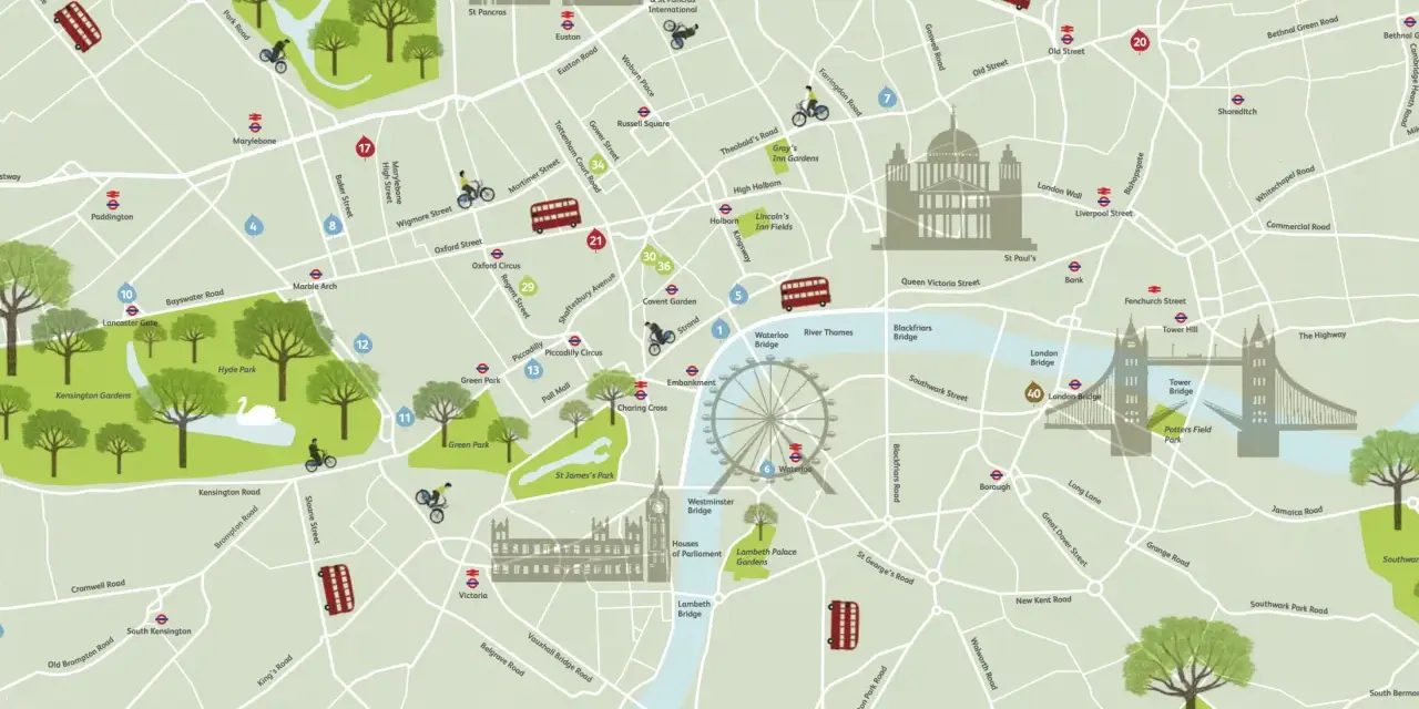 Mappa Londra: Attrazioni, Itinerari e Consigli per Visitare la Città