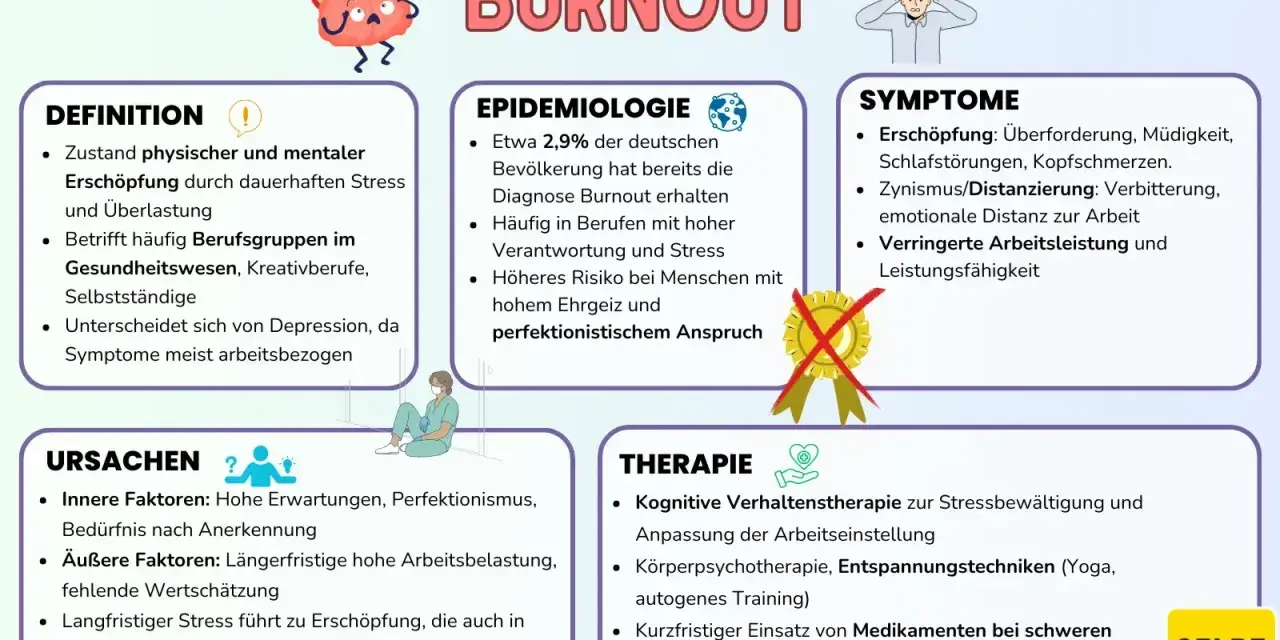 Burnout: Erschöpfung durch Stress, Symptome, Ursachen & Therapie. Betrifft auch Kinder, die unter Druck leiden.