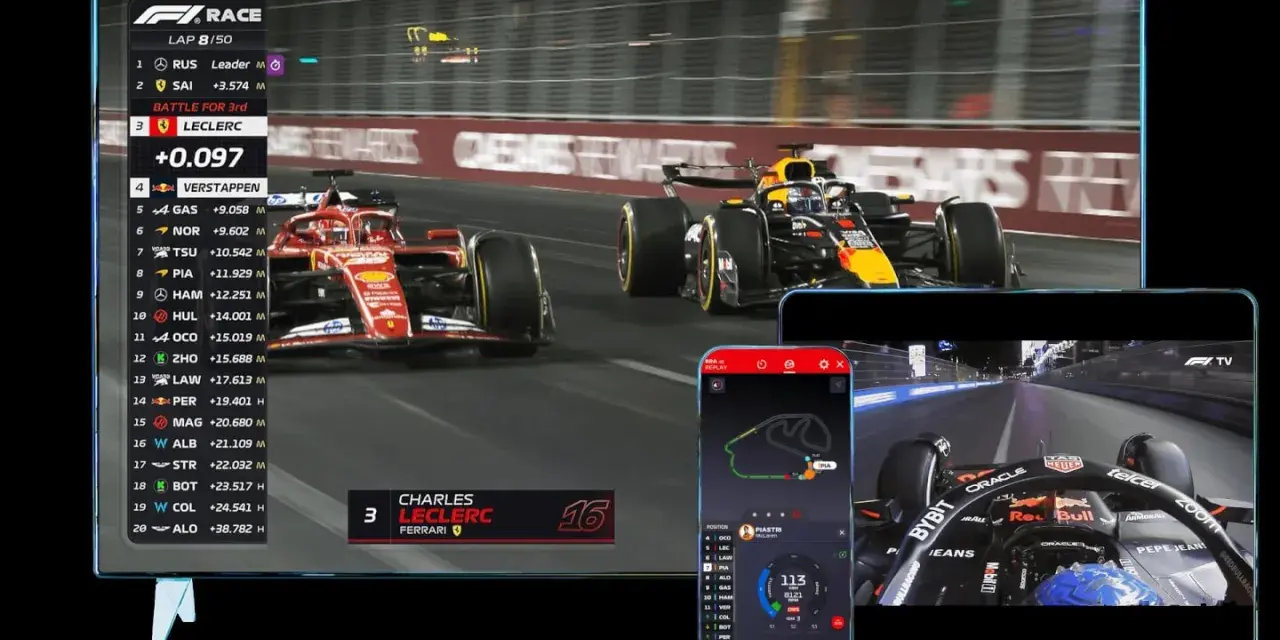 Oglądaj F1 gdzie obejrzeć: wyścig na ekranie TV, dane na telefonie. Leclerc walczy z Verstappenem.