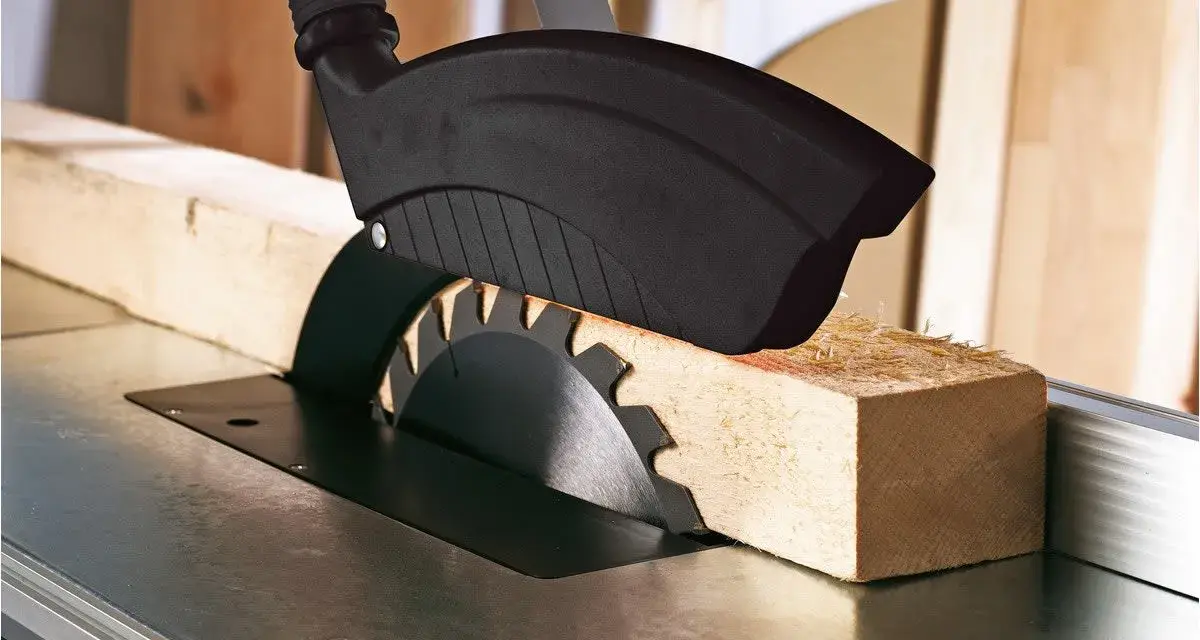 En cirkelsåg skär genom en träbit. Det finns olika sågar för olika projekt.