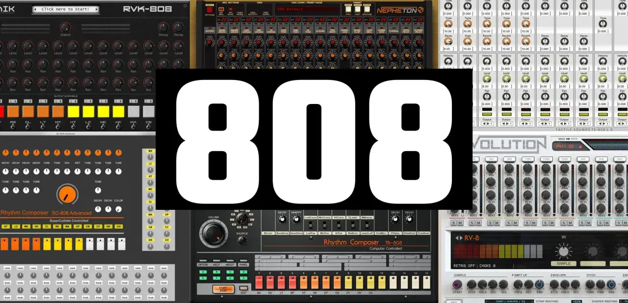 Kollektion von virtuellen Instrumenten, die den legendären 808-Sound emulieren. Hier gibt es einen free 808 vst zum Download.