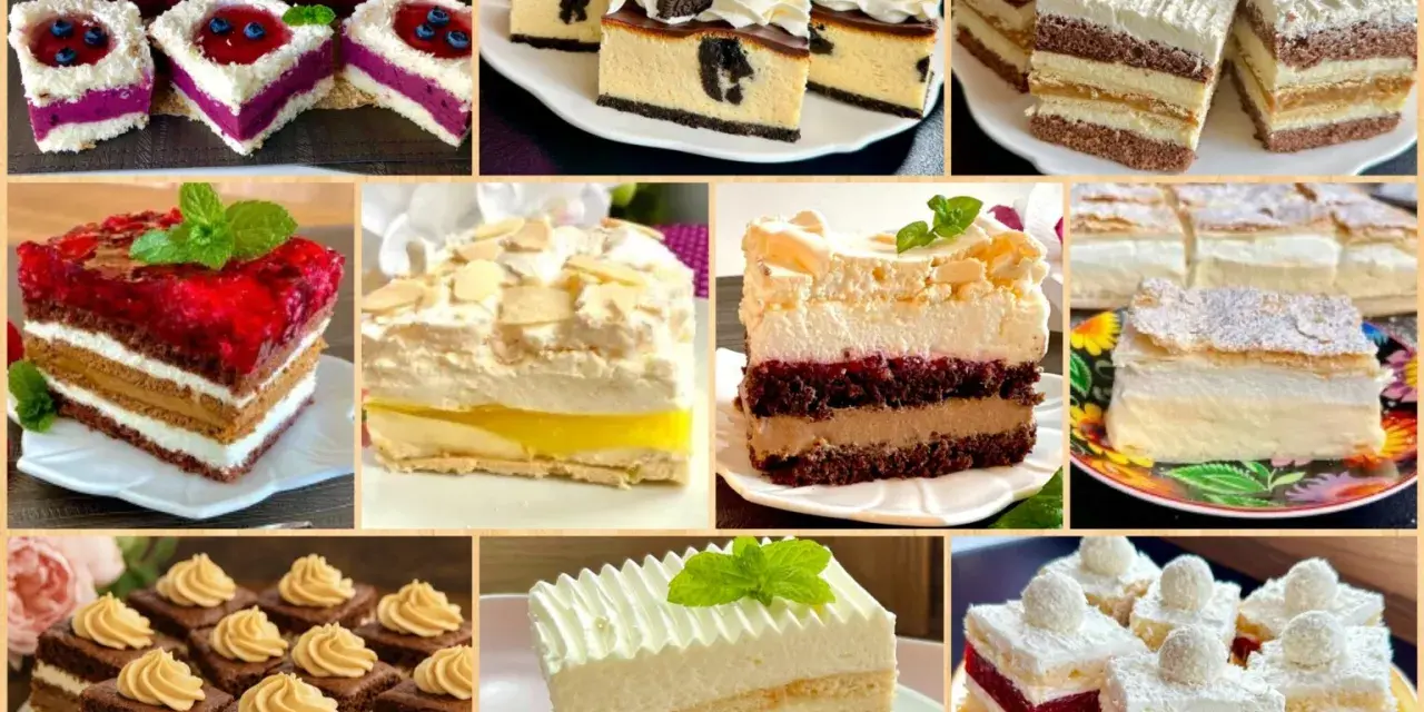 Pyszne, niespotykane ciasta: sernik z Oreo, kostki z kremem, torty owocowe i czekoladowe. Raj dla łasuchów!