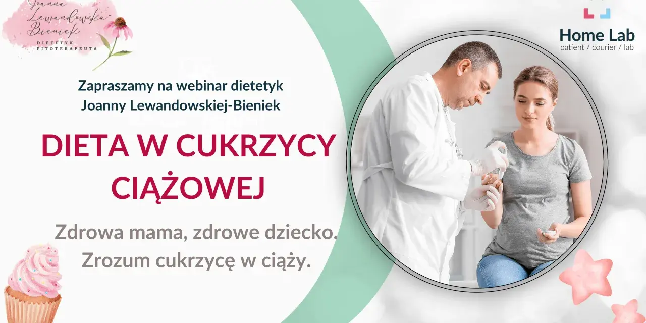 Webinar o diecie w cukrzycy ciążowej. Lekarz bada ciężarną, która zmaga się z cukrzycą w ciąży. Zdrowa mama, zdrowe dziecko.