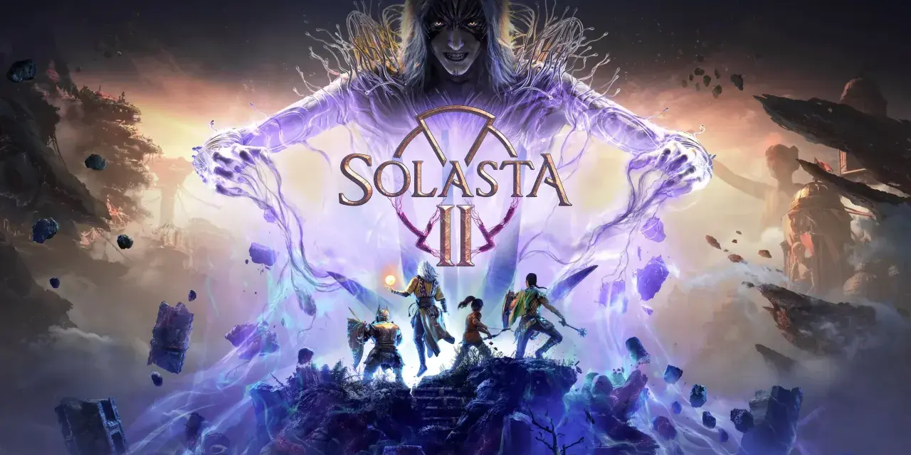 Un grupo de aventureros se enfrenta a una entidad sombría en el mundo de Solasta 2.