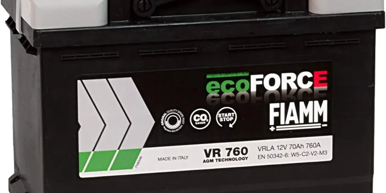 Batteria auto FIAMM ecoFORCE VR 760, 12V 70Ah. Ideale per sistemi start e stop non funziona? Questa è la soluzione.