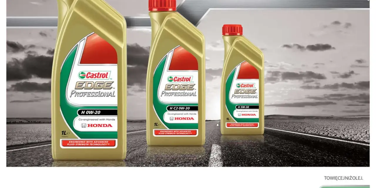 Olej Castrol EDGE Professional H 5W30 LL do silników Hondy. Idealny wybór dla Twojego auta.