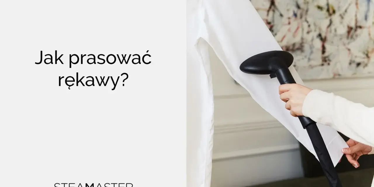 Jak prasować rękawy bez kantów? Para z parownicy Steamaster pomoże Ci uzyskać idealnie gładkie rękawy.