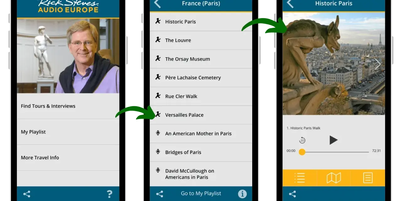 Explore Paris with Rick Steves audio tours. Select from Historic Paris, The Louvre, and more.