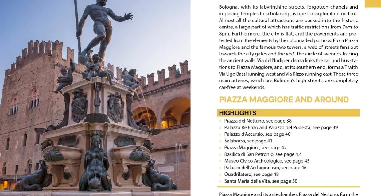The Fountain of Neptune in Bologna, a popular meeting point, perfect for a train to Bologna adventure.