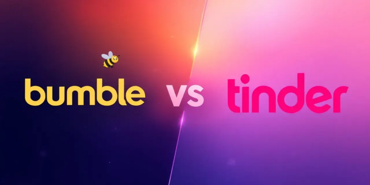 Bumble vs Tinder. Która aplikacja randkowa wygra? Pszczółka Bumble kontra czerwone serce Tindera.
