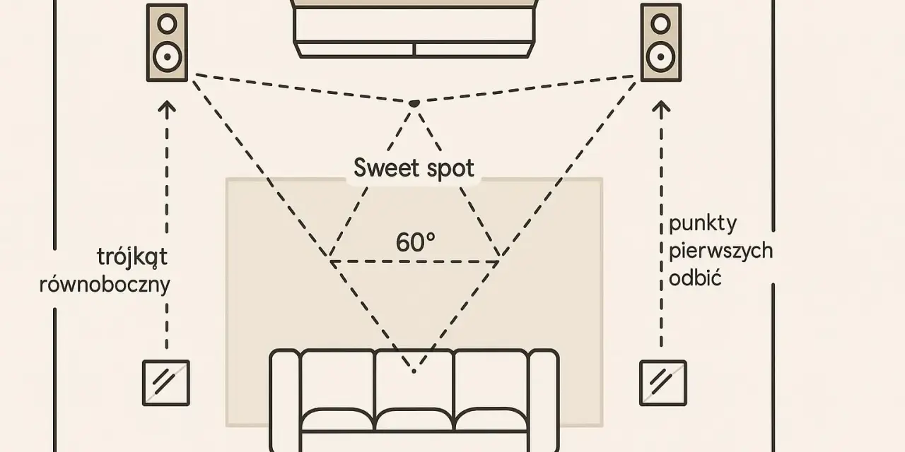 Jak rozmieścić głośniki w salonie? Odkryj swój sweet spot!