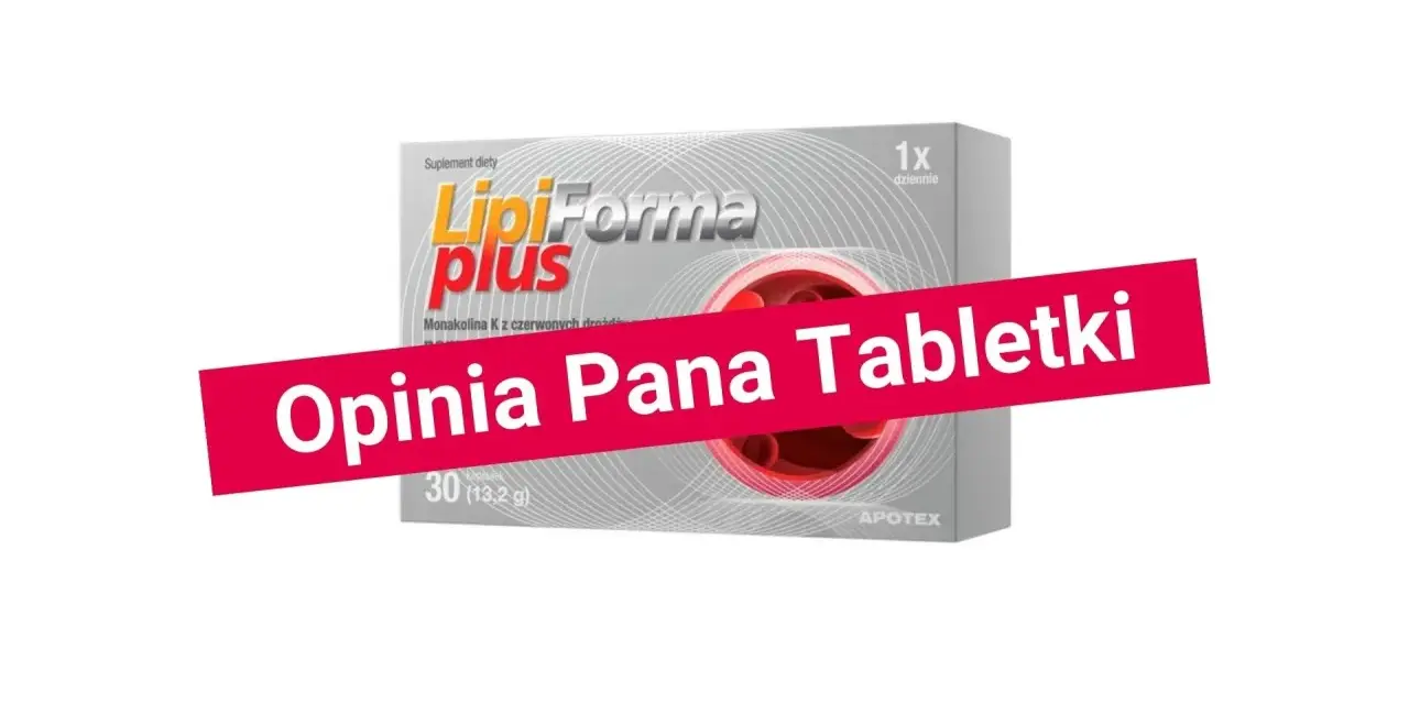 Opakowanie LipoForma Plus z monakoliną K. Czy monakolina skutki uboczne są powodem do obaw?