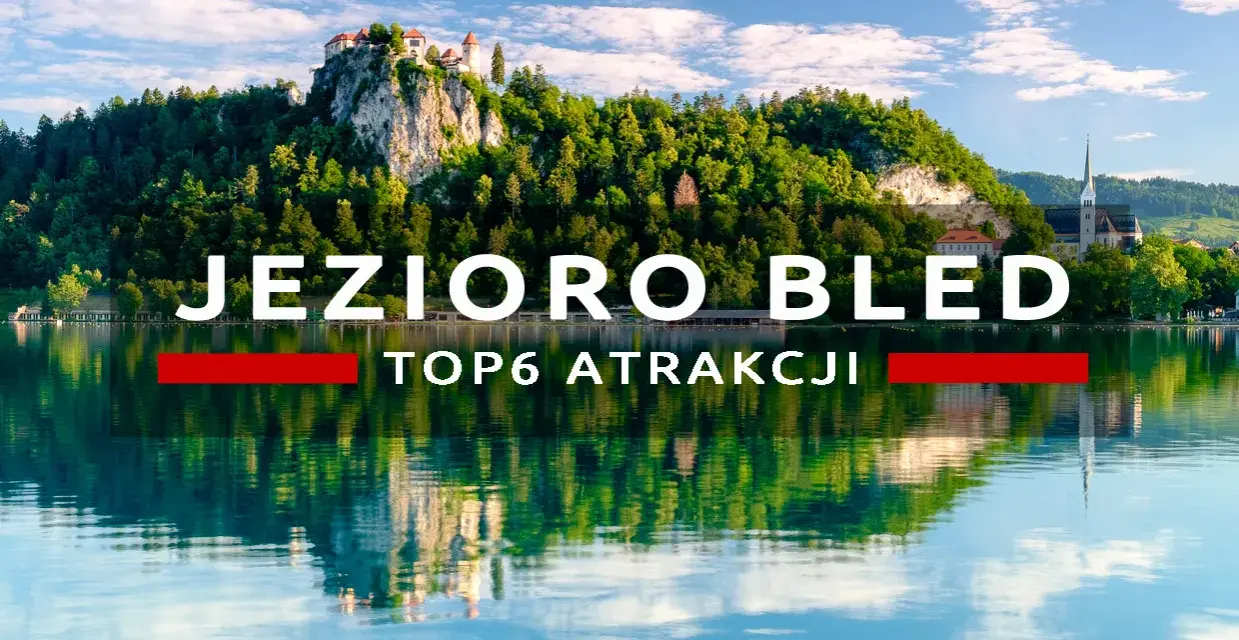 Jezioro Bled z zamkiem na skale i odbiciem w wodzie. Idealne miejsce na camping Bled i odkrywanie topowych atrakcji.