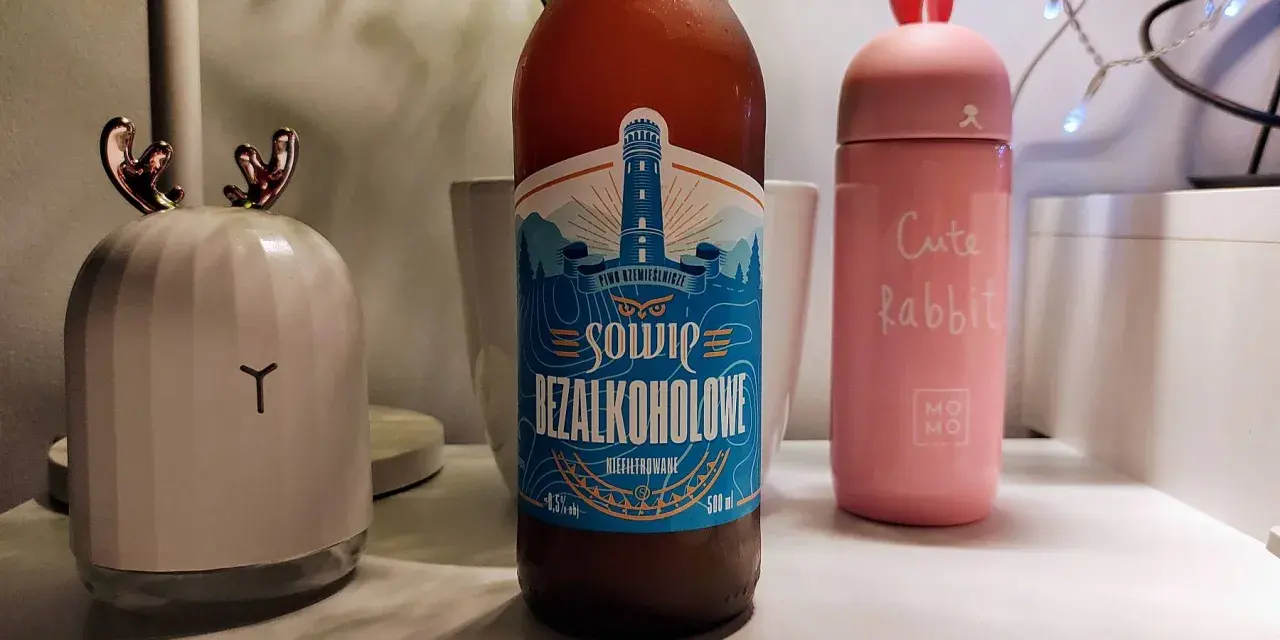 Szukasz idealne piwo na wesele? Oto bezalkoholowe piwo "Sowie" z motywem latarni morskiej. Idealne dla wszystkich gości!