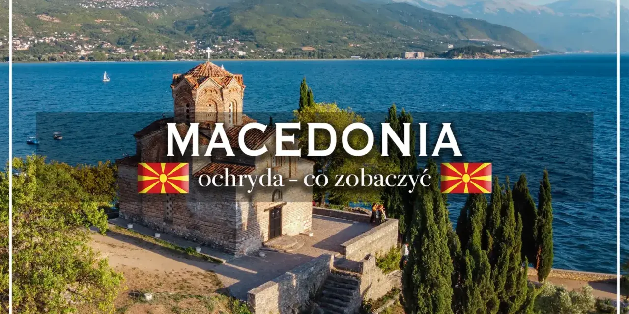 Ochryda, perły ochrydzkie nad jeziorem. Kościół św. Jana w Kaneo, Macedonia.