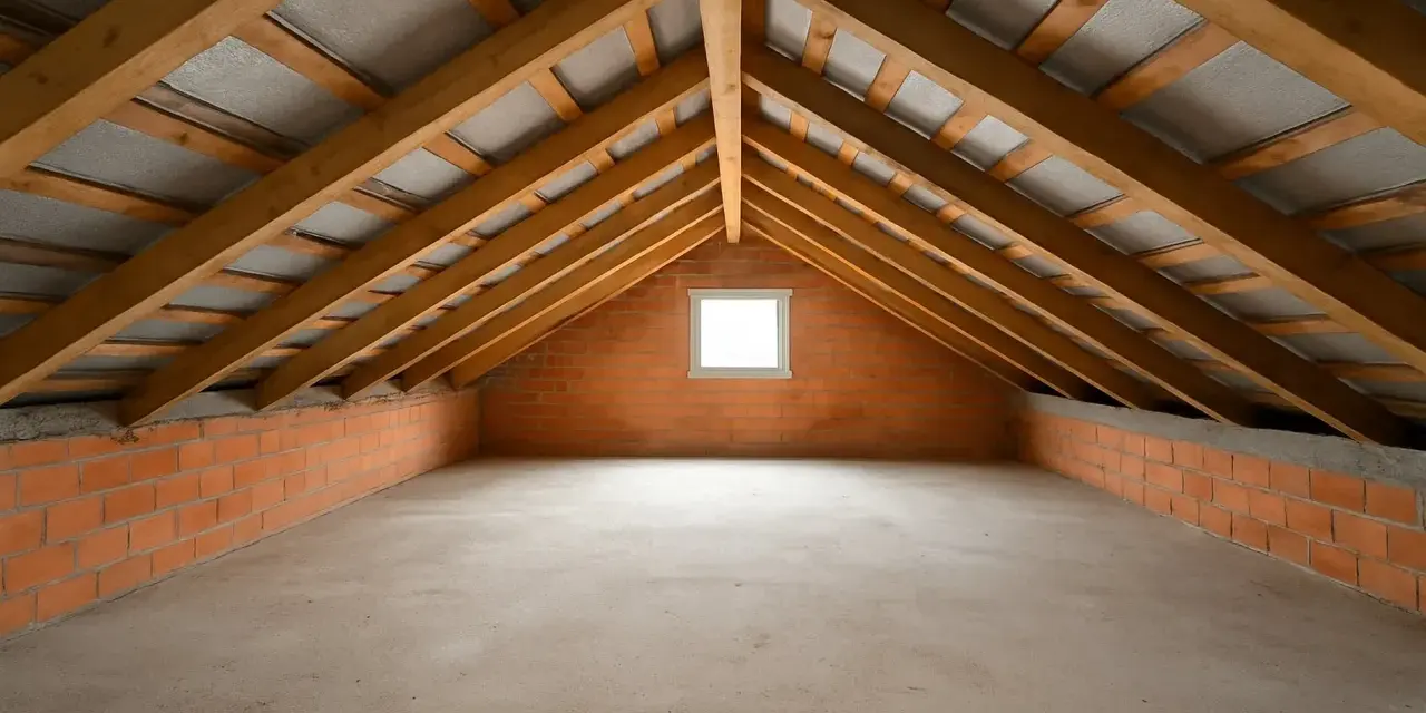 Sottotetto in costruzione con tetto in legno e pareti in mattoni. Un dilemma: meglio isolare il tetto o il sottotetto?